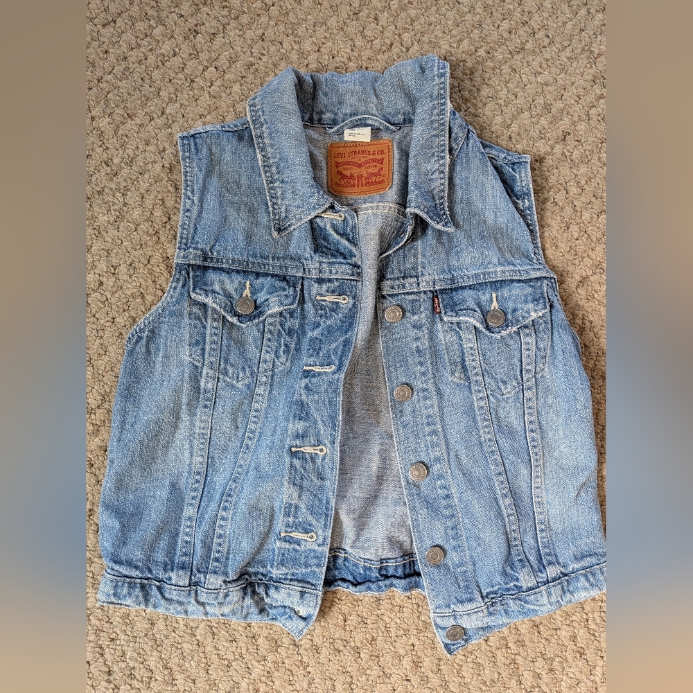 Levi's Classic Blue Denim Vest